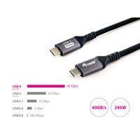 Miniatura 6 de USB-C (4.0 Gen 3) Type-C to C Cable  2m  M/M  240W PD  8k/60Hz  40Gbps  Black