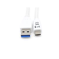 Miniatura 5 de CABLE USB-A MACHO USB-C MACHO USB 3.2 1M TRANSFERENCIA 5G 3A COLOR BLANCO