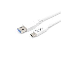 Miniatura 9 de CABLE USB-A MACHO USB-C MACHO USB 3.2 1M TRANSFERENCIA 5G 3A COLOR BLANCO