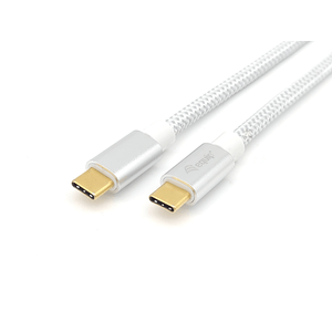 CABLE-USB-C-MACHO-USB-C-MACHO-USB-3.2-0.5M-TRANSFERENCIA-10G-5A--100W--COLOR-BLANCO