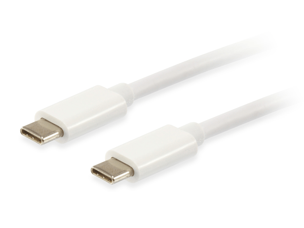 CABLE USB PLATINUM USB-C MACHO A USB-C MACHO 1M EQUIP COLOR BLANCO