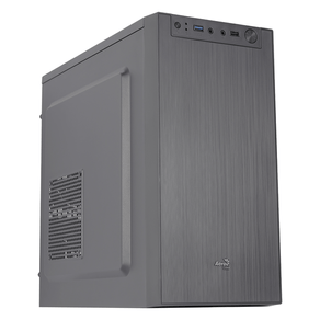 Caja AEROCOOL  CS108BKV1 Caja PC Compacta Micro ATX Aluminio Pulido Ventilador 80cm Negro  Negro