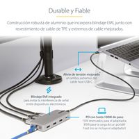 Miniatura 15 de ADAPTADOR USB-C DE 3 MONITORES HDMI DP HUB USB PD 10 0W
