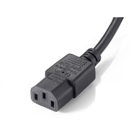 Miniatura 4 de CABLE ALIMENTACION EQUIP IEC MACHO A 2 IEC HEMBRA 1.8M 112210