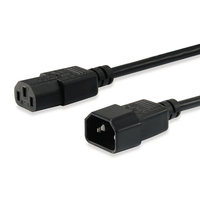 Miniatura 1 de CABLE ALARGO ALIMENTACION IEC MACHO - HEMBRA  EQUIP 1,8M  112100
