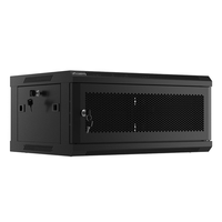 Miniatura 1 de ARMARIO LANBERG MURAL RACK 19Ã?â?¬Â 4U 600X450 PUERTA PERFORADA FLAT PACK NEGRO