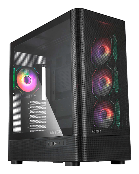 CAJA ATX SEMITORRE ABYSM DANUBE SAVA H500 II AIR BLACK 2x3.5" 3x2.5" 2xUSB3.0 1xUSB-C GPU 400mm