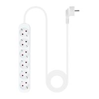 Miniatura 3 de Nanocable Regleta de Enchufes 6 Tomas 1.4 m Blanco