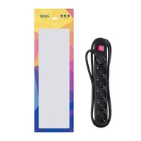 Miniatura 5 de REGLETA NANO CABLE 10.37.0006-BK 6TOMAS C/INTERRUPTOR 1,4M NEGRO