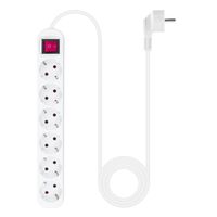 Miniatura 3 de REGLETA NANO CABLE 10.37.0006 6TOMAS C/INTERRUPTOR 1,4M BLANCO