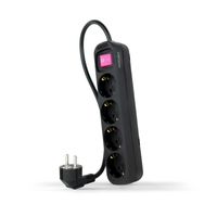 Miniatura 2 de REGLETA NANO CABLE 10.37.0004-BK 4TOMAS C/INTERRUPTOR 1,4M NEGRO
