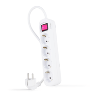 Miniatura 1 de REGLETA NANO CABLE 10.37.0004 4TOMAS C/INTERRUPTOR 1,4M BLANCO