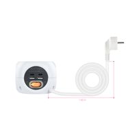 Miniatura 7 de REGLETA NANO CABLE 10.37.0001 3TOMAS+4USB C/INTERRUPTOR BLANCO