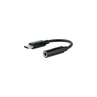 Miniatura 1 de Nanocable Adaptador Audio USB-C/M a Jack/H, Negro