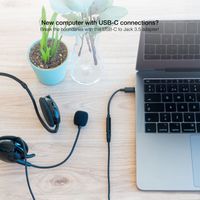 Miniatura 5 de Nanocable Adaptador Audio USB-C/M a Jack/H, Negro