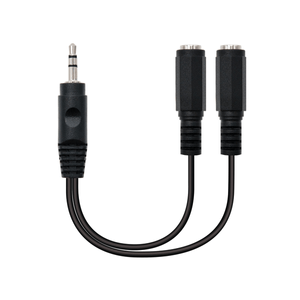 Cable-audio-estereo-2xJack-3.5-H-Jack-3.5-M-nego