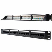 Miniatura 3 de PANEL PARCHEO 24P CAT.6 UTP 19 1U DUAL IDC, NEGRO