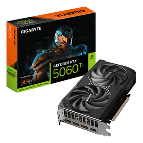 Tarjeta Gráfica GIGABYTE GeForce RTX 5060 Ti 16GB GDDR7 Negro