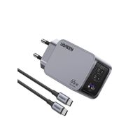 Miniatura 2 de CARGADOR DE PARED UGREEN 65W 1 USB-A 2 USB-C GRIS