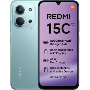 Smartphone--XIAOMI-Redmi-15C-6.9--5G-4GB-128GB-Verde