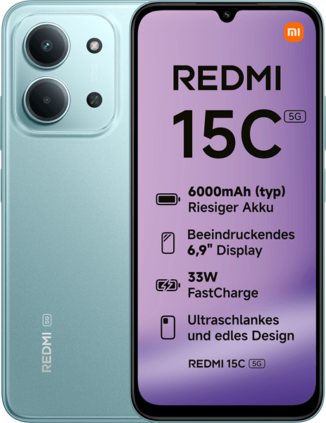 XIAOMI Redmi 15C 6.9" 5G 4GB/128GB Verde