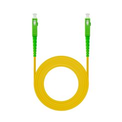 Nanocable Cable fibra SC/APC LSZH Amarillo 5m