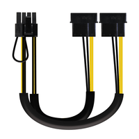 Miniatura 1 de NANOCABLE CABLE TARJETA GRAFICA, 2x5.25""/M-PCI-E(MOLEX 6+2PIN)/M, 20 CM