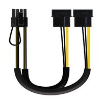 Miniatura 2 de NANOCABLE CABLE TARJETA GRAFICA, 2x5.25""/M-PCI-E(MOLEX 6+2PIN)/M, 20 CM