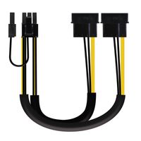 Miniatura 3 de NANOCABLE CABLE TARJETA GRAFICA, 2x5.25""/M-PCI-E(MOLEX 6+2PIN)/M, 20 CM