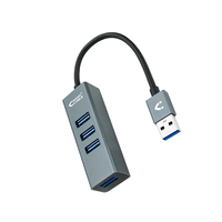 Miniatura 1 de HUB NANO CABLE 4 PTOS USB3.0 10CM GRIS
