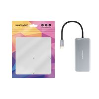 Miniatura 4 de Nanocable Hub USB-C 3xUSB-A+2xHDMI+RJ45+TF+SD+PD