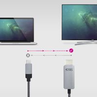 Miniatura 5 de Nanocable Cable Conversor USB-C/M a HDMI/M 3 M