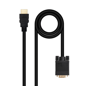 Nanocable-Conversor-HDMI-a-VGA-M-M-1.8-m-Negro