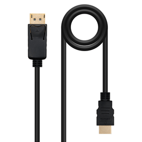 Nanocable-Cable-Conversor-DP-a-HDMI-Negro-10m