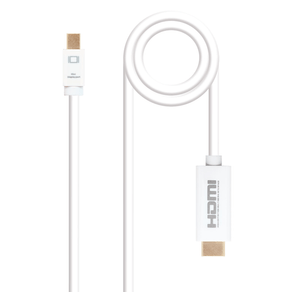 ADAPTADOR-CONVERSOR-NANO-CABLE-MINI-DISPLAYPORT-A-HDMI-2M-BLANCO