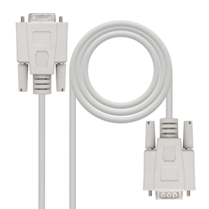 Nanocable-Cable-Serie-RS232-DB9-M-H-Beige-1.8m
