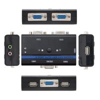 Miniatura 3 de NC KVM SWITCH SVGA USB 1U-2PC+CABLE
