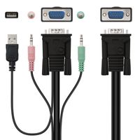 Miniatura 4 de NC KVM SWITCH SVGA USB 1U-2PC+CABLE