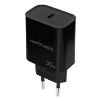 Miniatura 2 de CARGADOR USB PARED NANO CABLE USB-C/PD 30W NEGRO