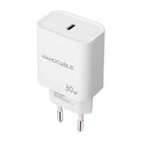Miniatura 1 de CARGADOR USB PARED NANO CABLE USB-C/PD 30W BLANCO