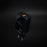 Miniatura 3 de Nanocable Cargador USB-C/PD+USB-A/QC 20W Negro