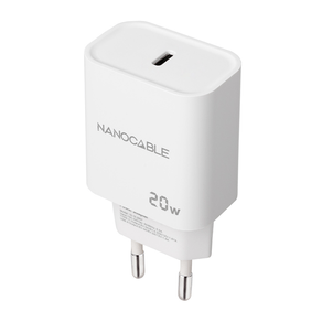 CARGADOR-USB-PARED-NANO-CABLE-USB-C-PD-20W-BLANCO