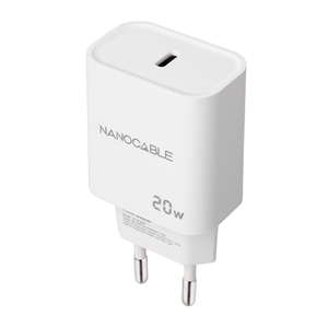 CARGADOR-USB-PARED-NANO-CABLE-USB-C-PD-20W-BLANCO