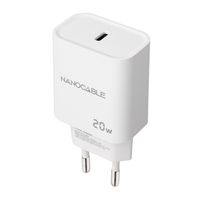 Miniatura 2 de CARGADOR USB PARED NANO CABLE USB-C/PD 20W BLANCO