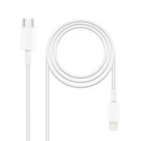 Miniatura 2 de CABLE USB NANO CABLE LIGHTNING - USB-C 0,50CM BLANCO