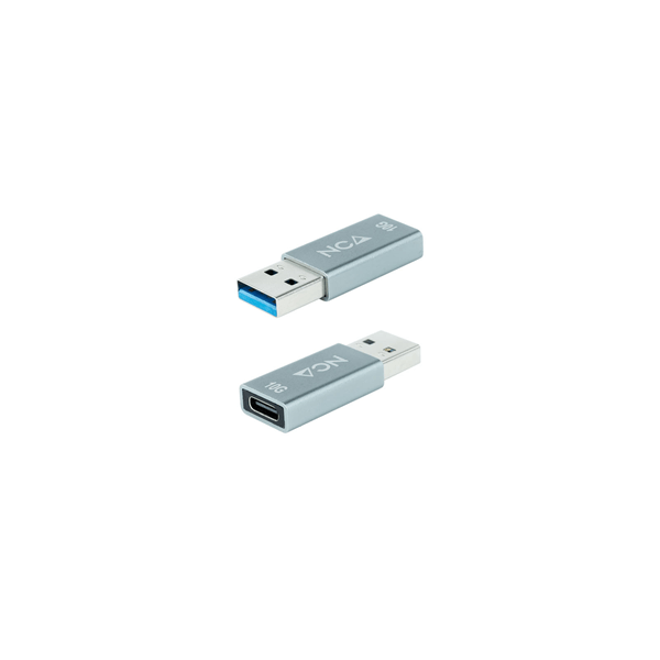 ADAPTADOR NANO CABLE USB A/M - USB C/H 3.1 GRIS