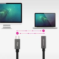 Miniatura 6 de Nanocable Cable USB 3.2 Gen2 USB-C M/H 1,5 M Negro