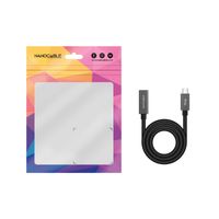Miniatura 7 de Nanocable Cable USB 3.2 Gen2 USB-C M/H 1,5 M Negro