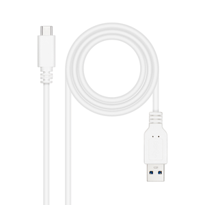 Nanocable-Cable-USB-3.1-Gen2-USB-C-A-05-M-Blanco