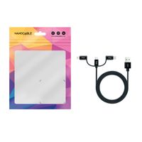 Miniatura 3 de Nanocable Cable USB a USB-C/Micro USB/ Lighthning